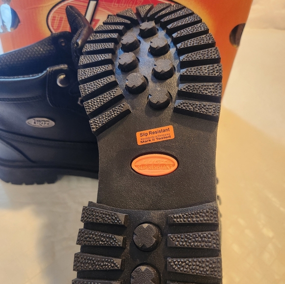 Lugz women size 8M Black slip resistant chunky heel new in box lace up comfort - Picture 4 of 8